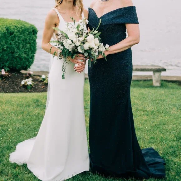 Mon Cheri Montage Collection Dress - Navy Blue - Picture 3 of 5